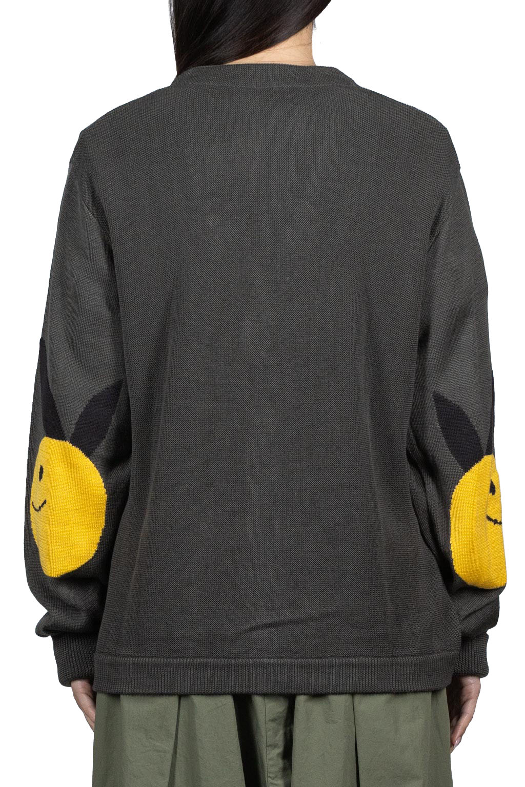 Kapital 10G ECO Knit Elbow CONEYBOWY Short Cardigan - Grey