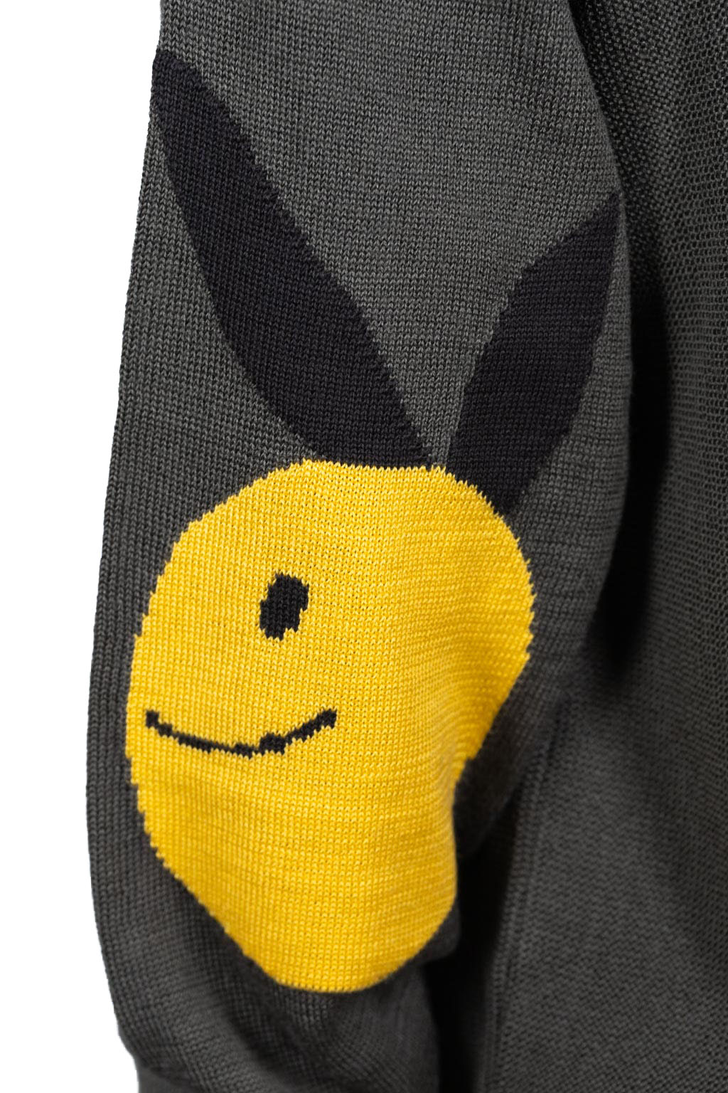 Kapital 10G ECO Knit Elbow CONEYBOWY Short Cardigan - Grey