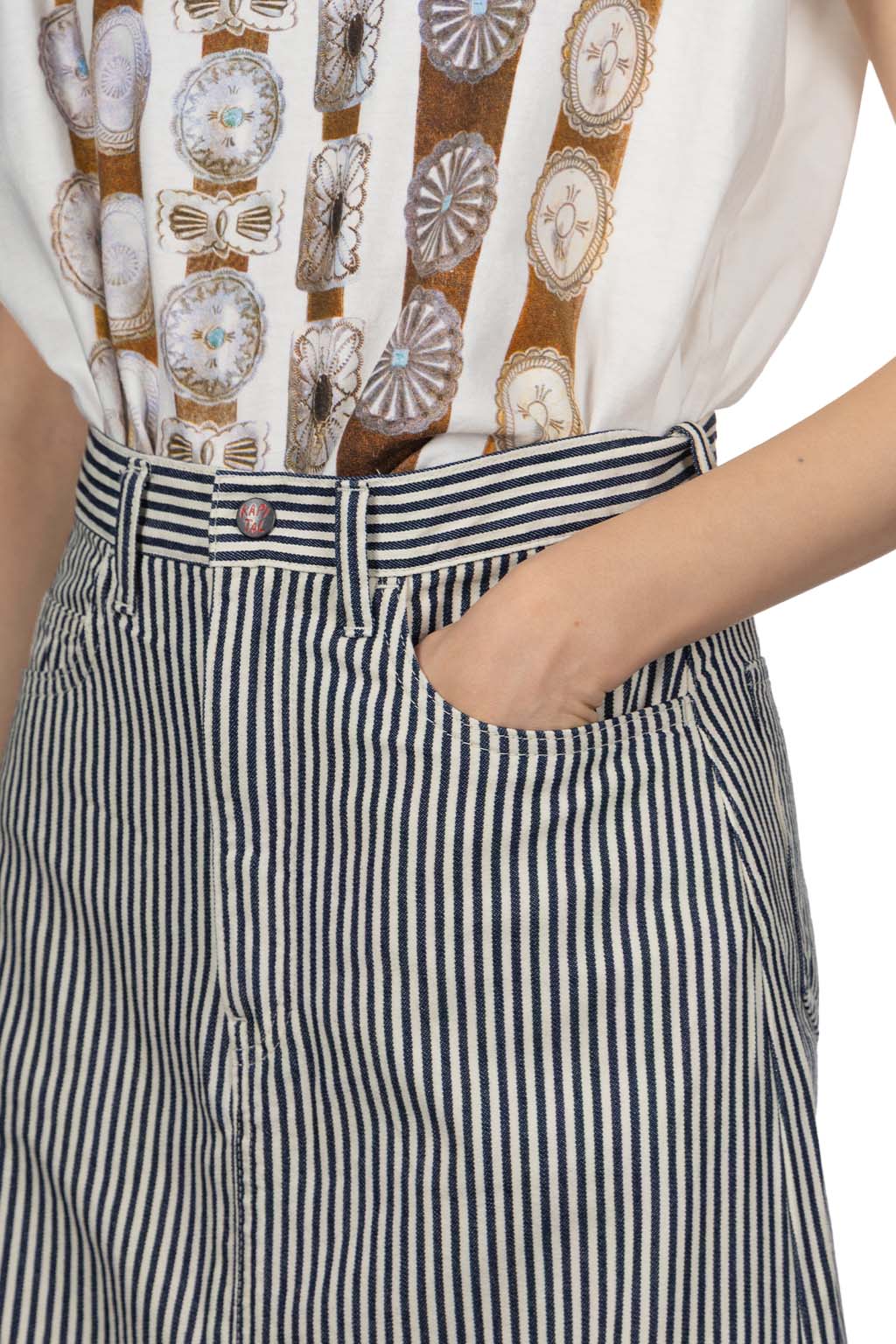 Kapital - 10oz Hickoree High Waisted Maxi Skirt