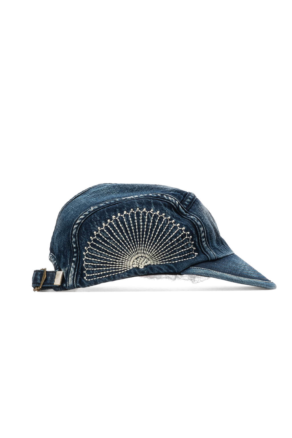 Kapital - 10oz IDGxIDG Denim Camp Cap (FUROSHIKI Embroidery) - Indigo