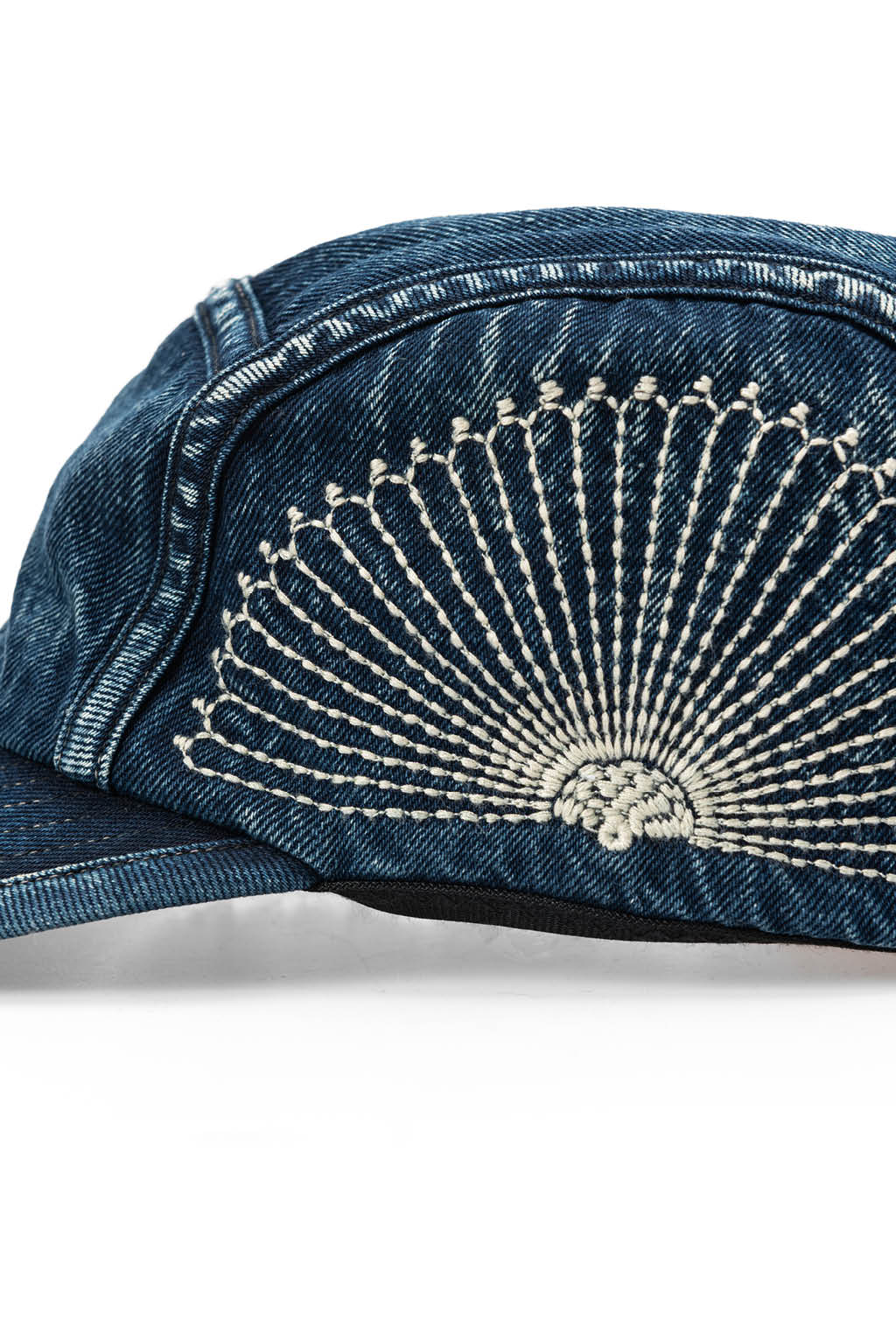 Kapital - 10oz IDGxIDG Denim Camp Cap (FUROSHIKI Embroidery) - Indigo