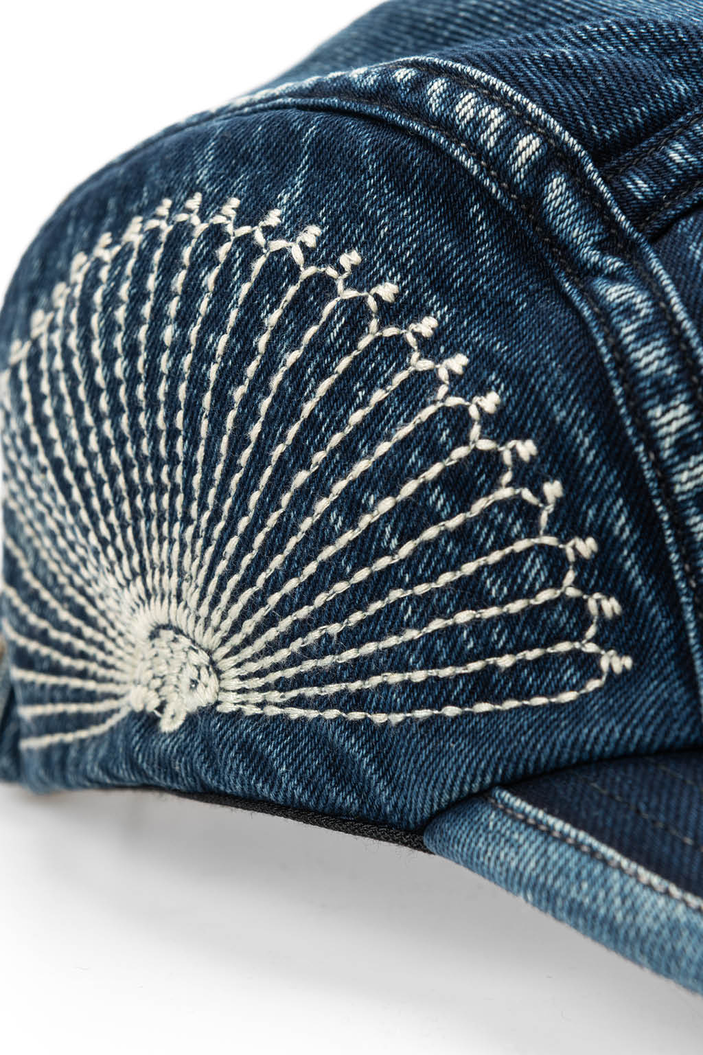 Kapital - 10oz IDGxIDG Denim Camp Cap (FUROSHIKI Embroidery) - Indigo