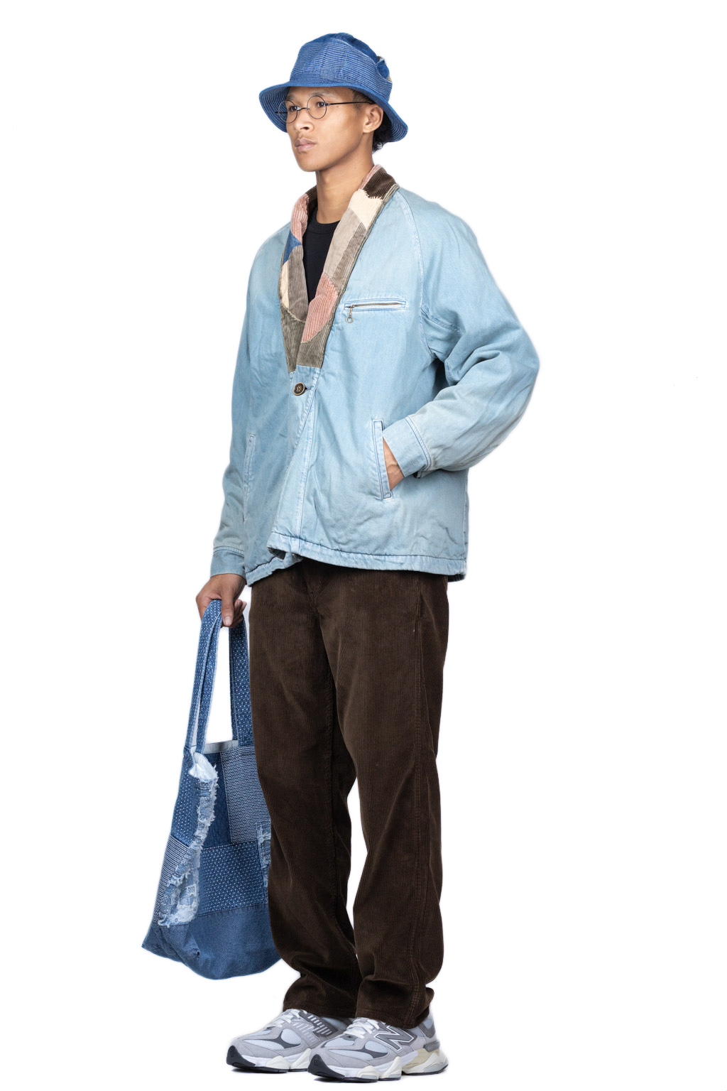 BlueButtonShop - Kapital - Kapital-115oz-Denim-DOTERA-JKT-NORAGI