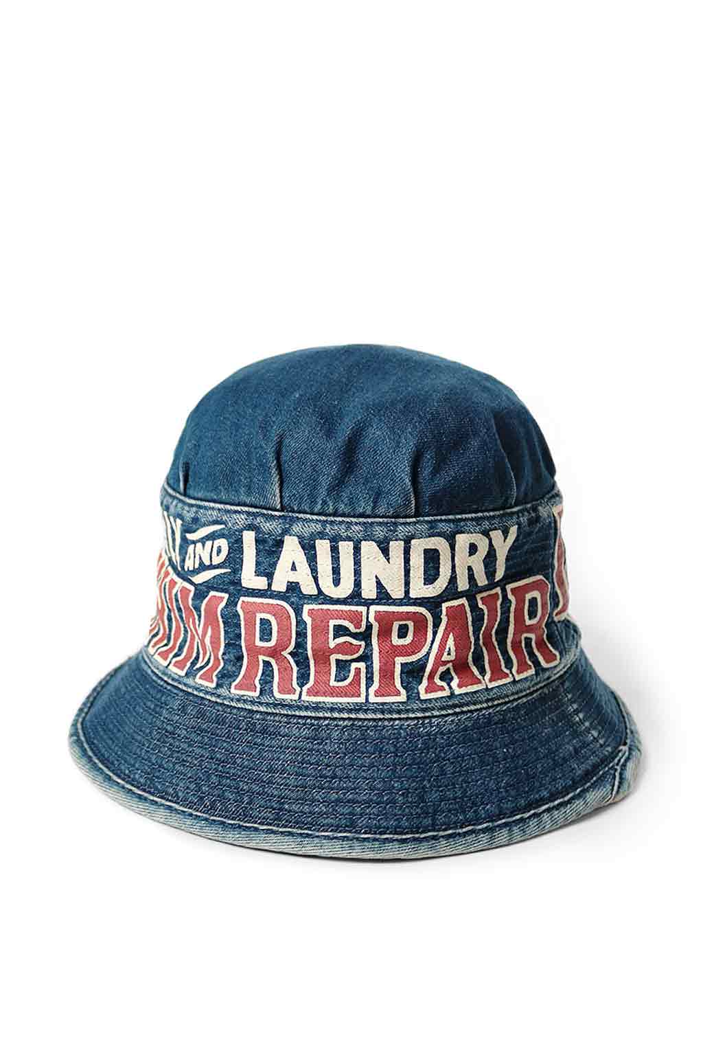 Kapital | 11.5oz Denim LAUNDRY Hat - PRO | Men | Blue Button Shop