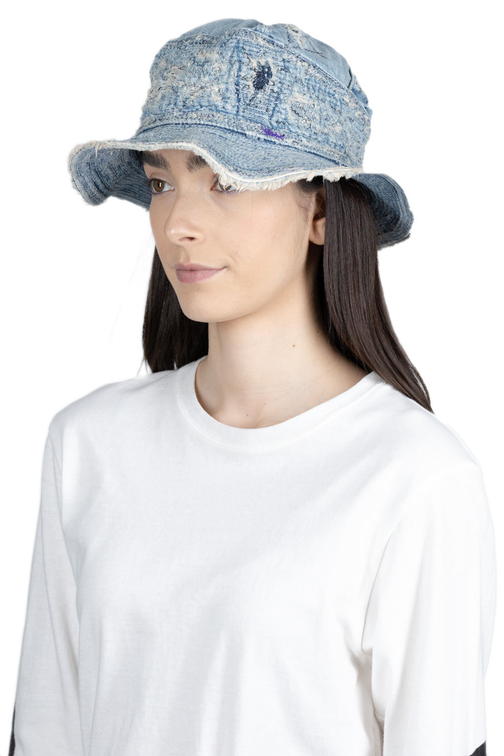 Kapital 11.5oz Denim The Old Man And The Sea Hat (CRASH Remake) - Indigo