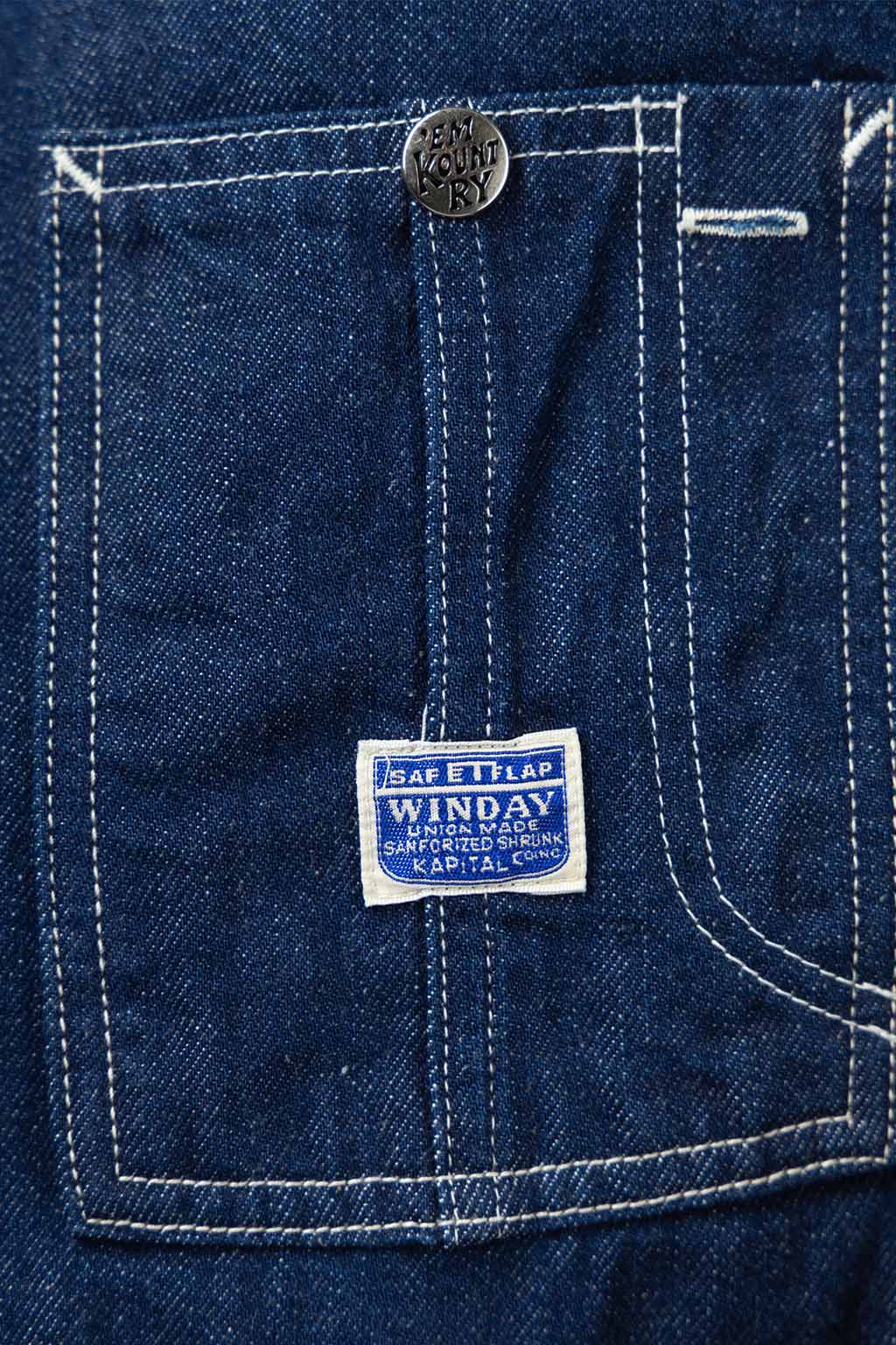 Kapital - 11.5oz Denim ZIPPER Coverall - Indigo