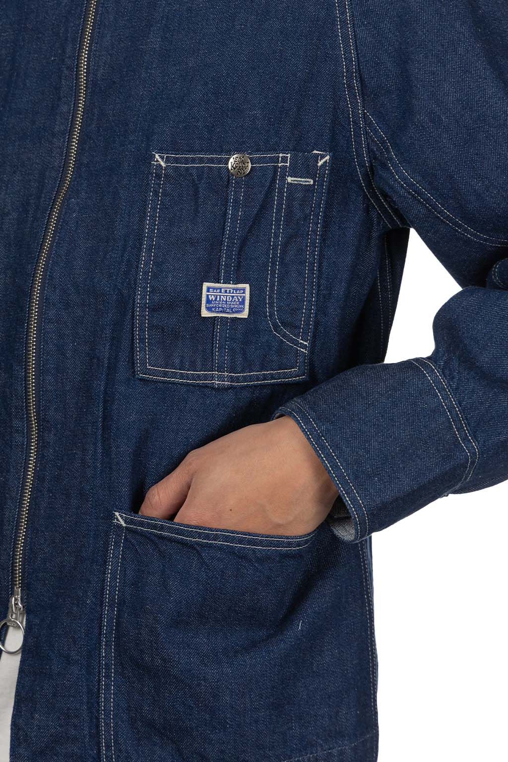 Kapital - 11.5oz Denim ZIPPER Coverall - Indigo