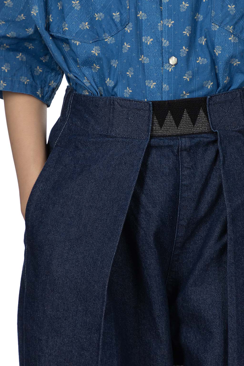 Kapital - 12oz Broken Denim EASY-BEACH-GO Pants - Indigo