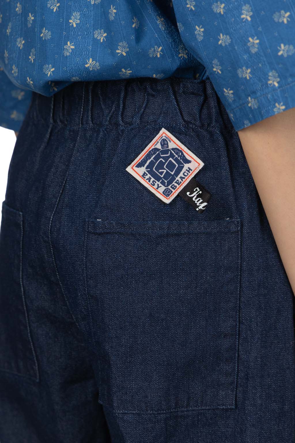Kapital - 12oz Broken Denim EASY-BEACH-GO Pants - Indigo