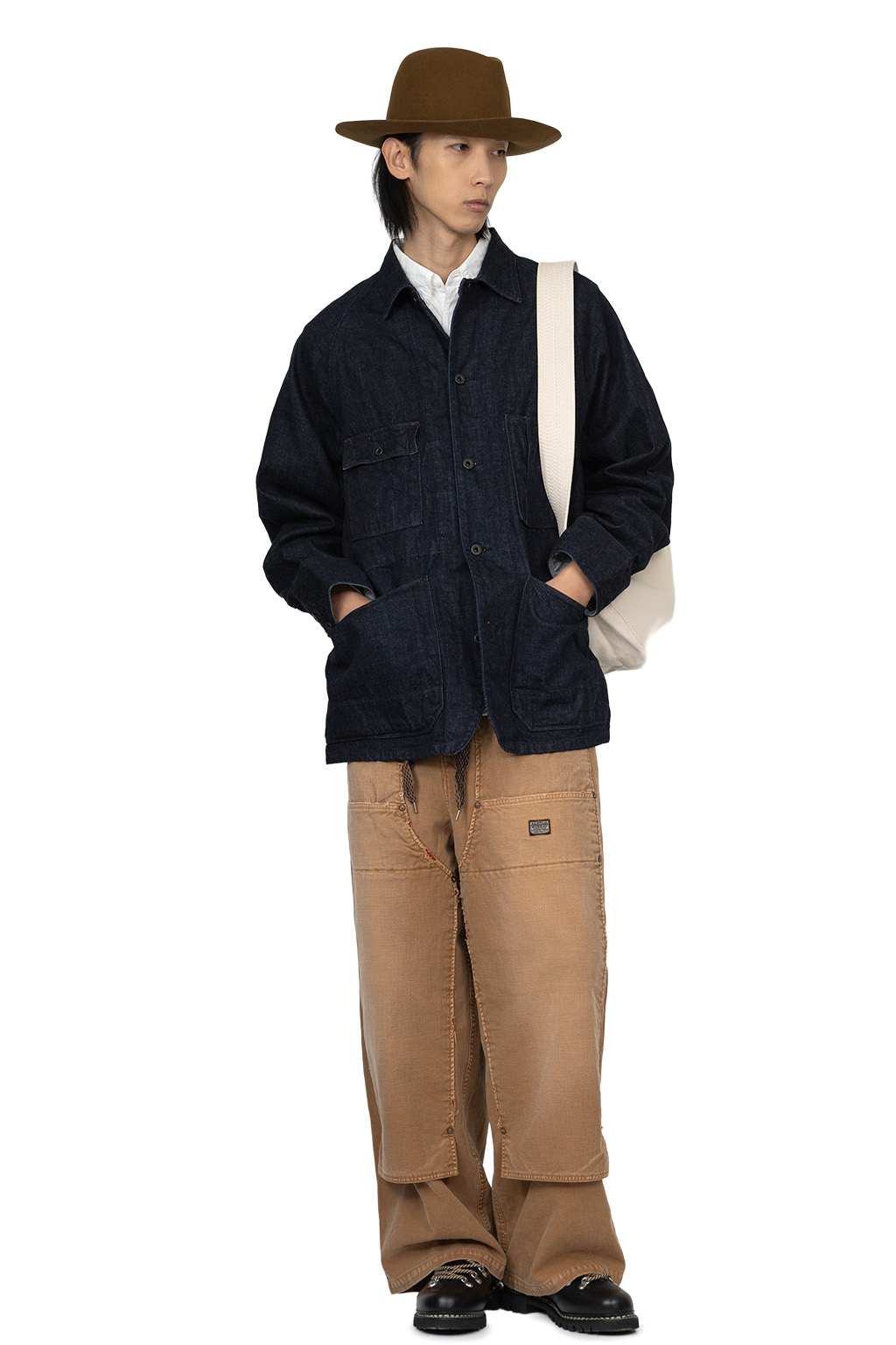 Kapital - 12oz Denim CACTUS Coverall- Black Thread ver