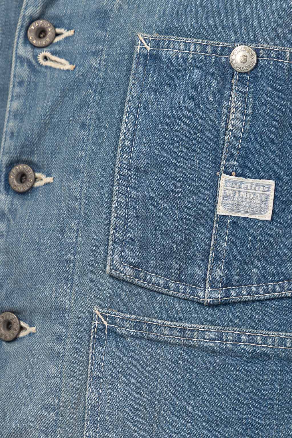 Kapital - 12oz Denim Cropped WINDAY CHOR JKT - PRO