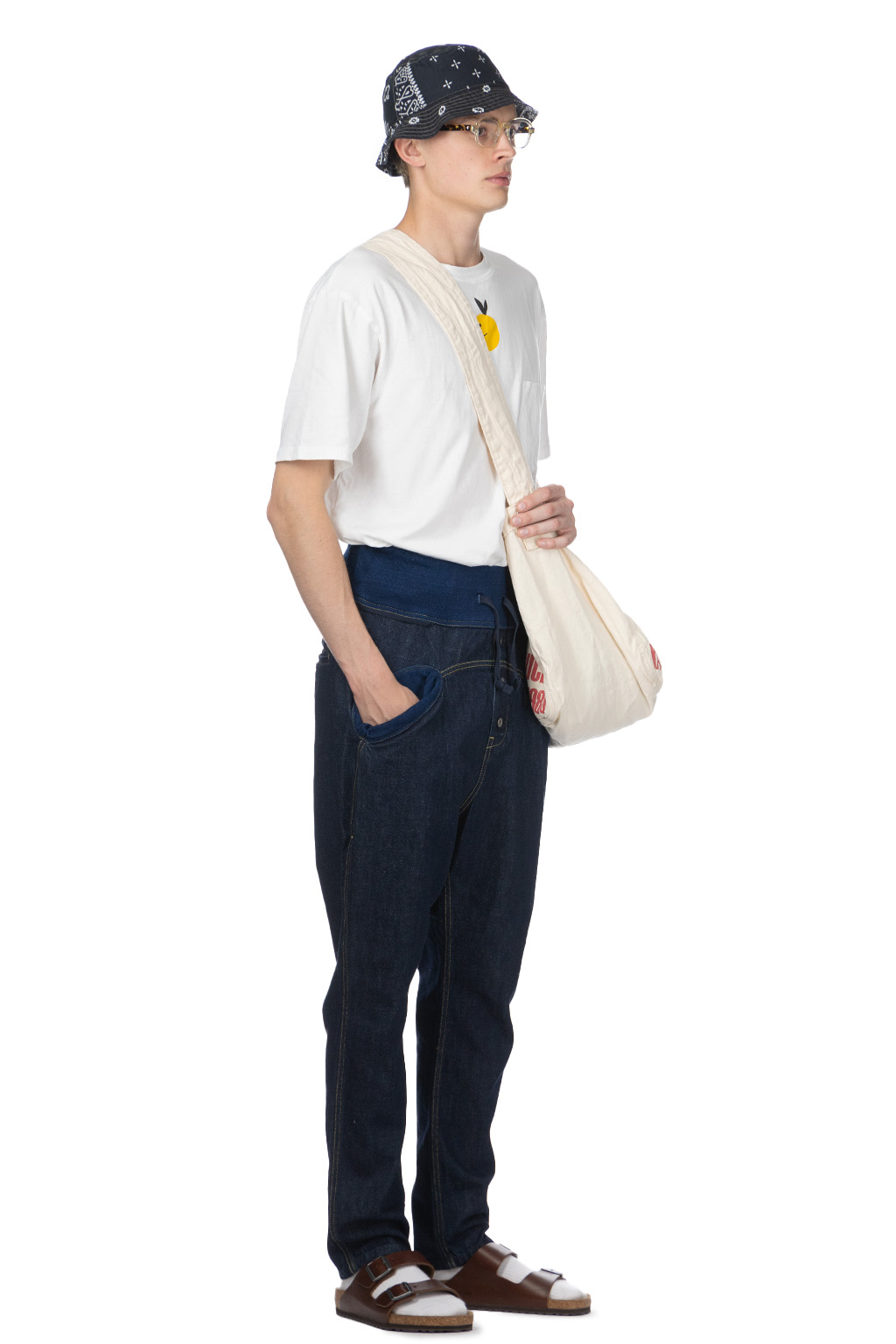 パンツ KAPITAL Indigo Sarouel Denim BlueButtonShop - Kapital - Kapital-12oz-Denim-SAROUEL