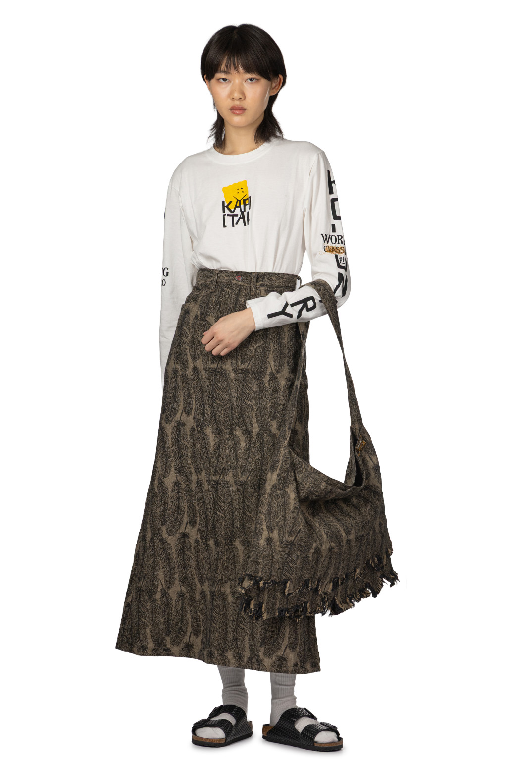 Kapital - 12oz Magpie Denim Medicine Bag - M - 2 Color Choices