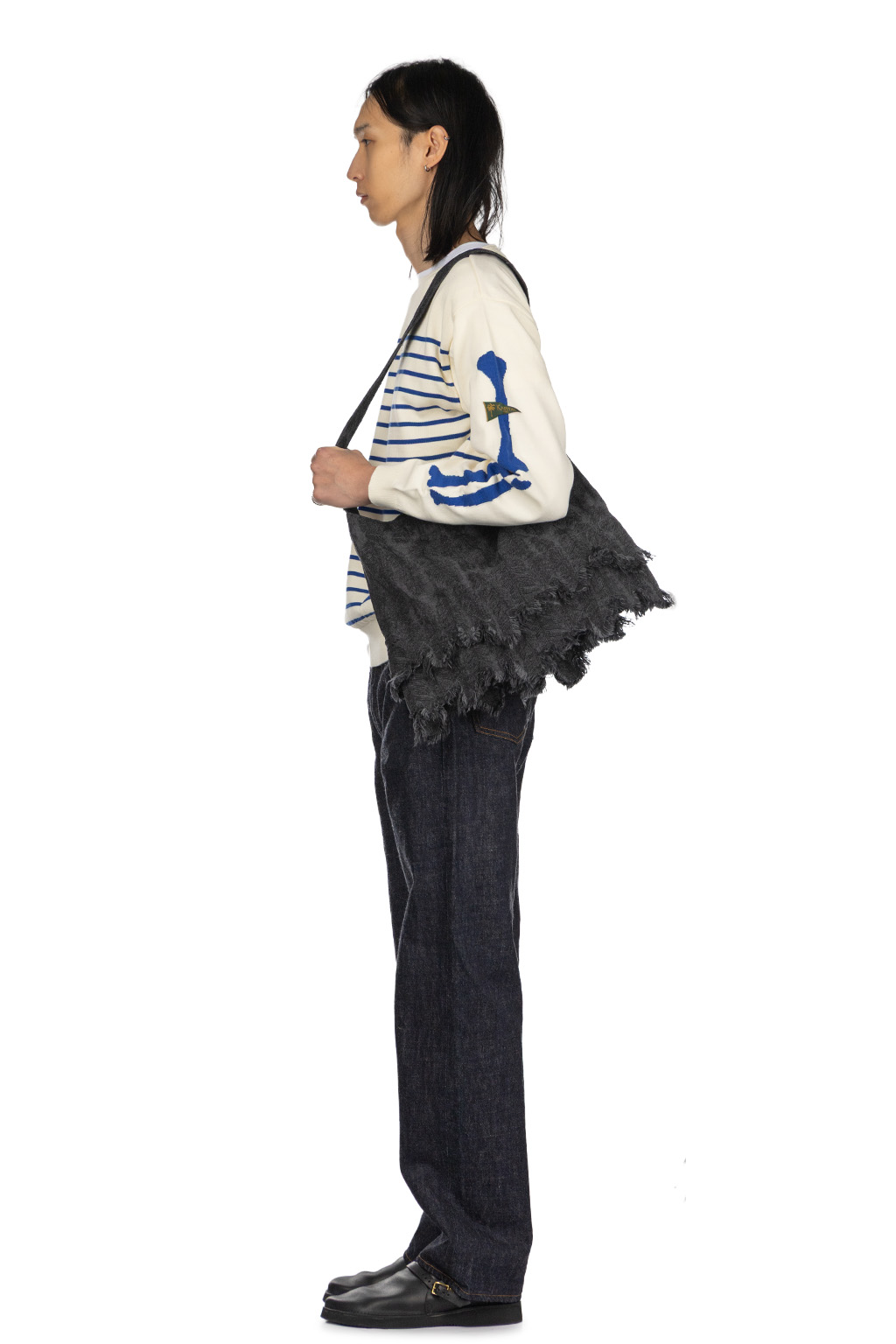 Kapital - 12oz Magpie Denim Medicine Bag - S - 2 Color Choices