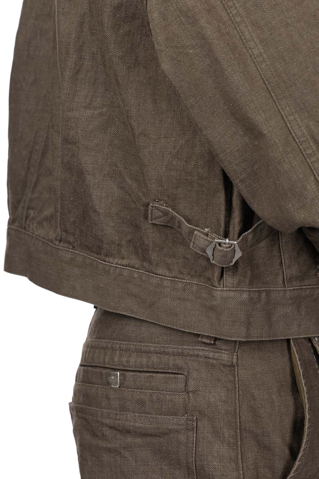 Kapital - 12oz YAGASURI Jacquard Denim Chimayo Drizzler JKT-Khaki