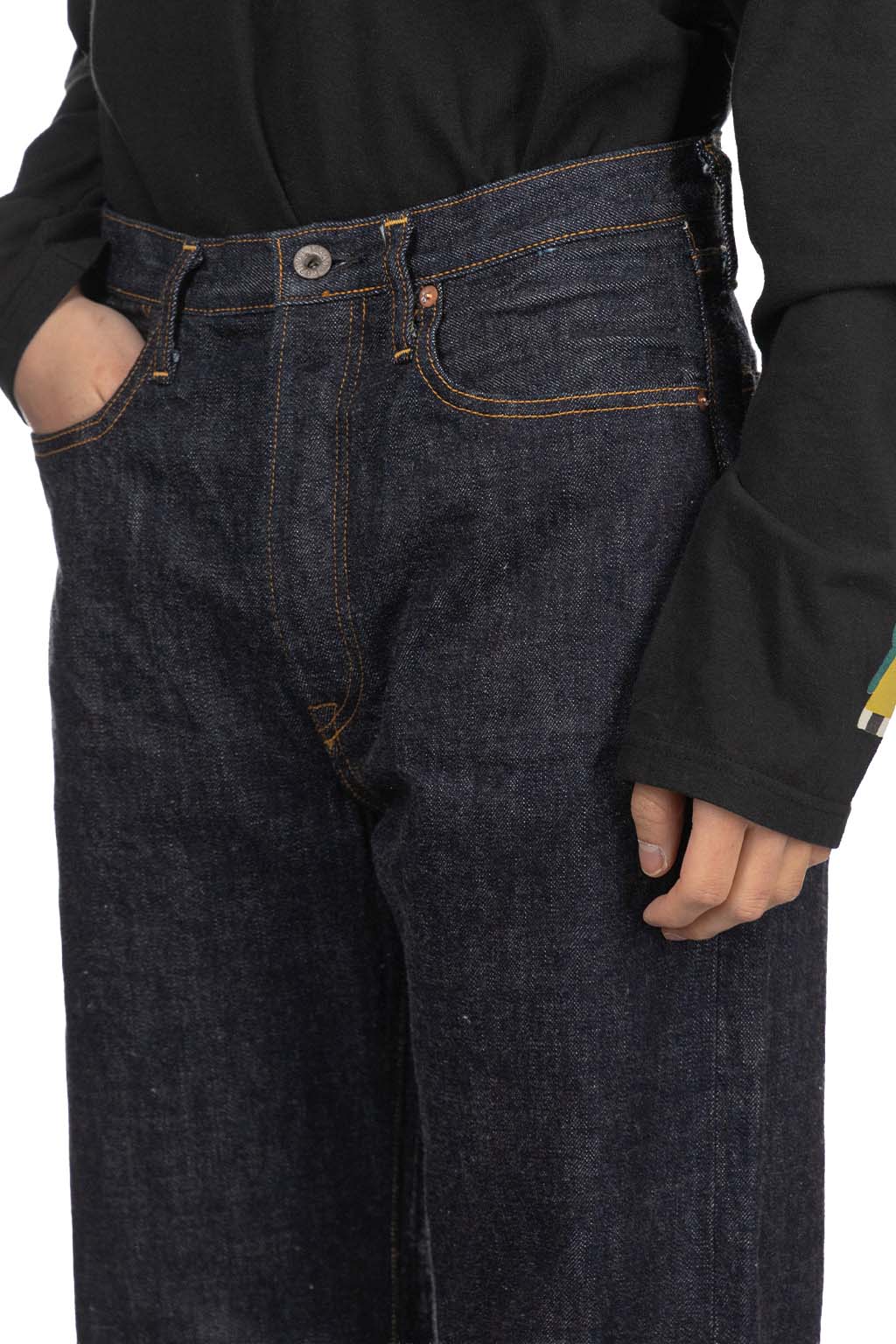 Kapital - 13.5oz Zimbabwe Denim 5P MONKEY TH - OneWash