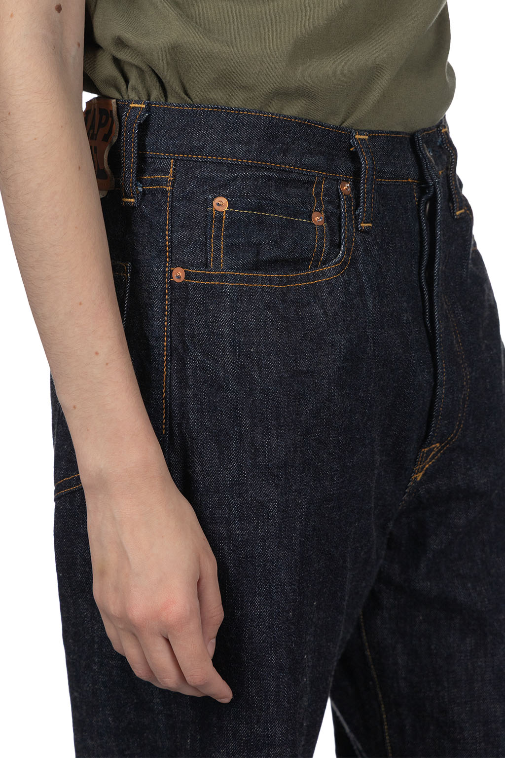 Kapital - 13.5oz Zimbabwe Denim 5P MONKEY TH - OneWash