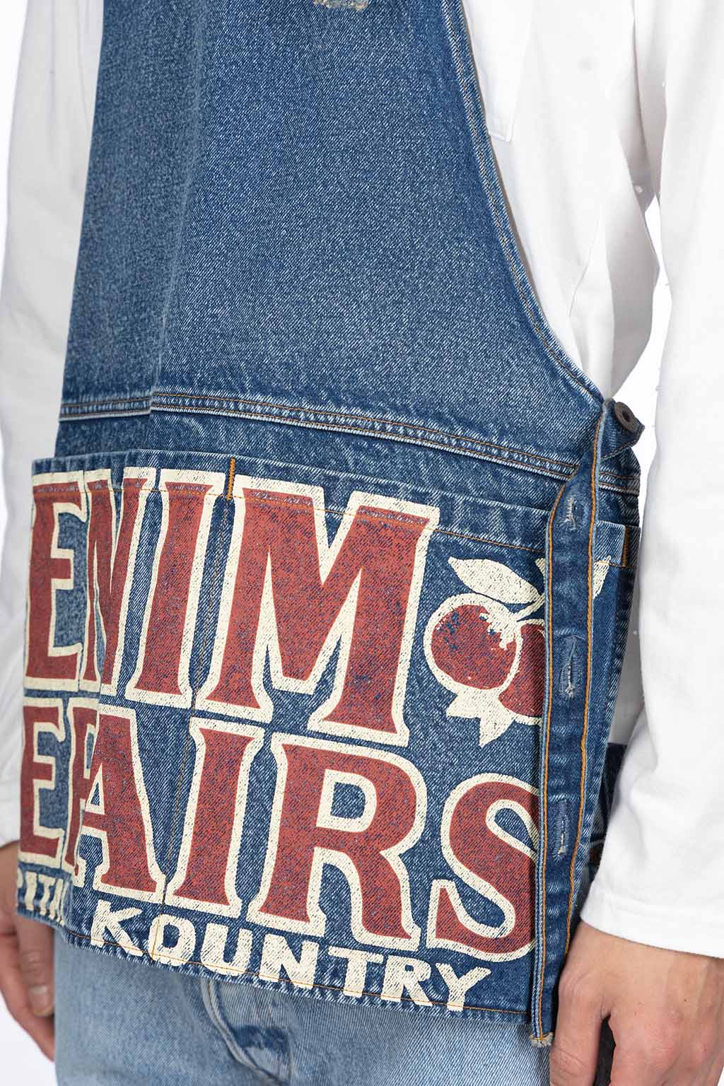 Kapital - 13oz Denim Damaged AD Apron (DENIM REPAIRS) - 2 Colors