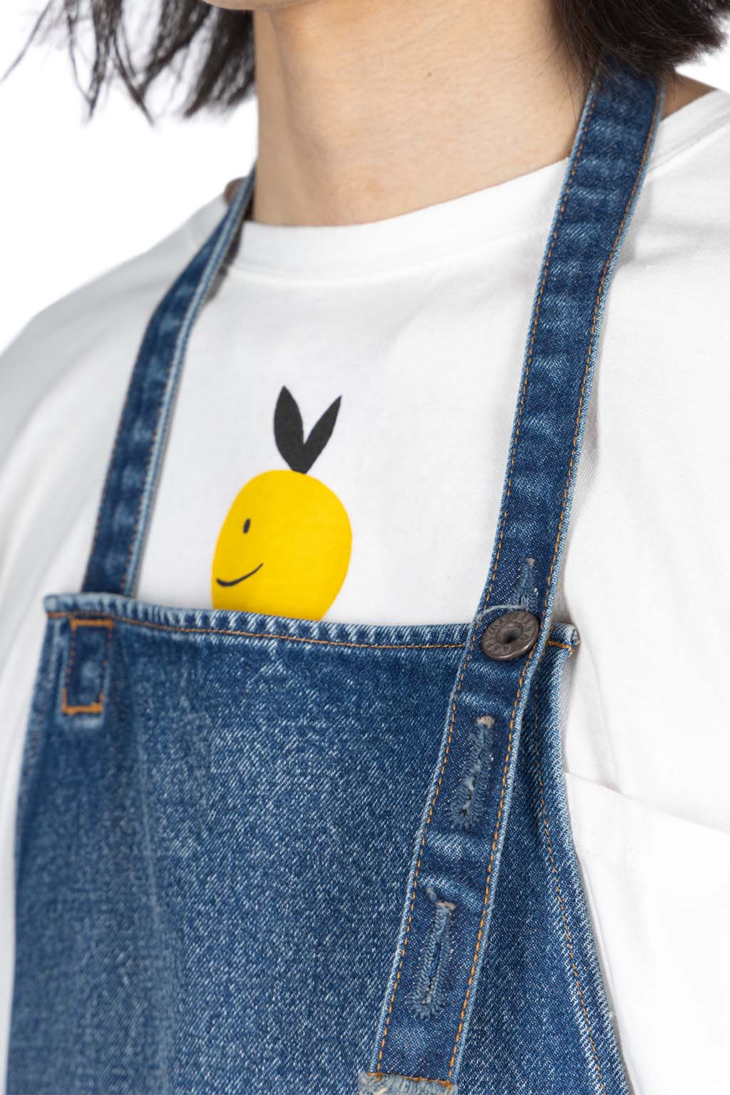 Kapital - 13oz Denim Damaged AD Apron (DENIM REPAIRS) - 2 Colors