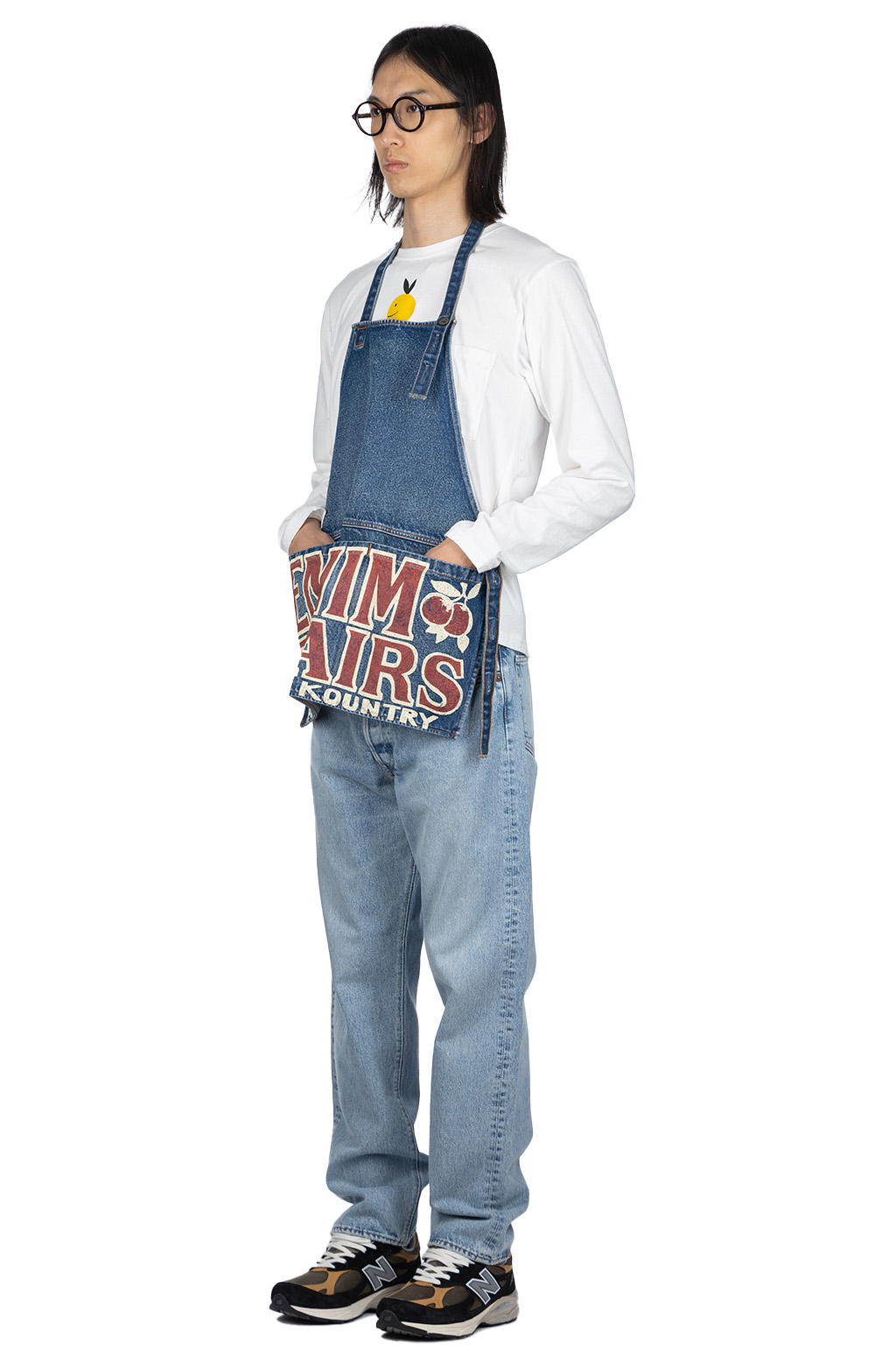 Kapital - 13oz Denim Damaged AD Apron (DENIM REPAIRS) - 2 Colors