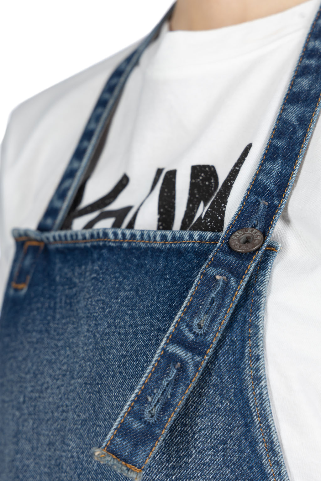 Kapital - 13oz Denim Damaged AD Apron (DENIM REPAIRS) - 2 Colors