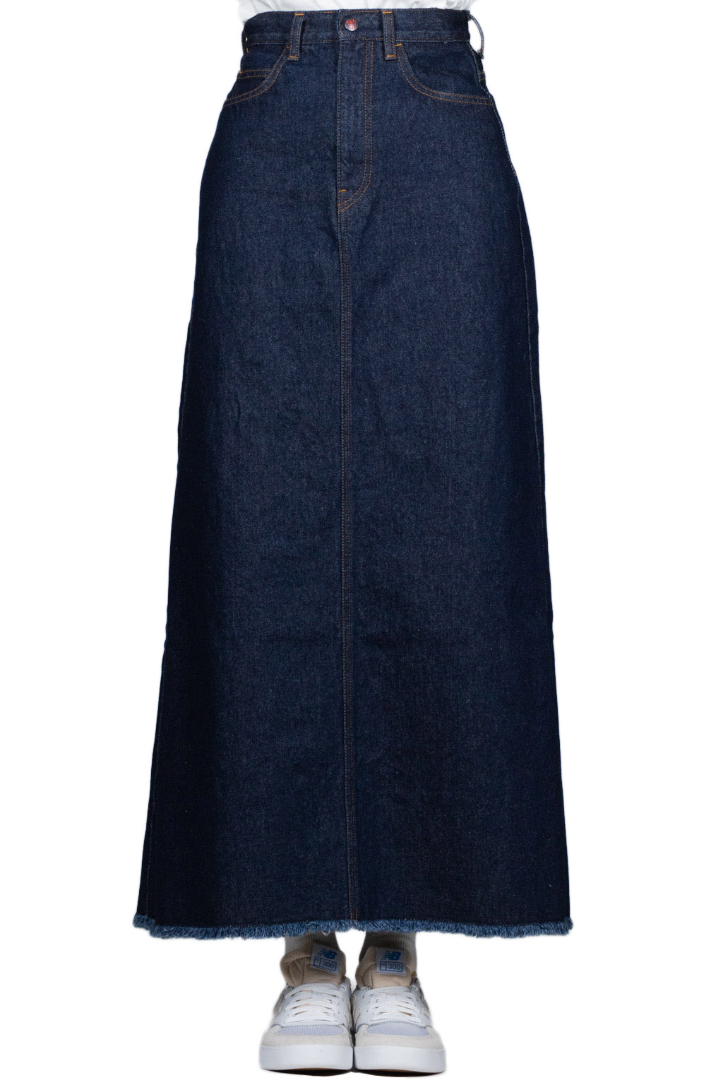 Kapital 13oz Denim High Waisted Maxi Skirt
