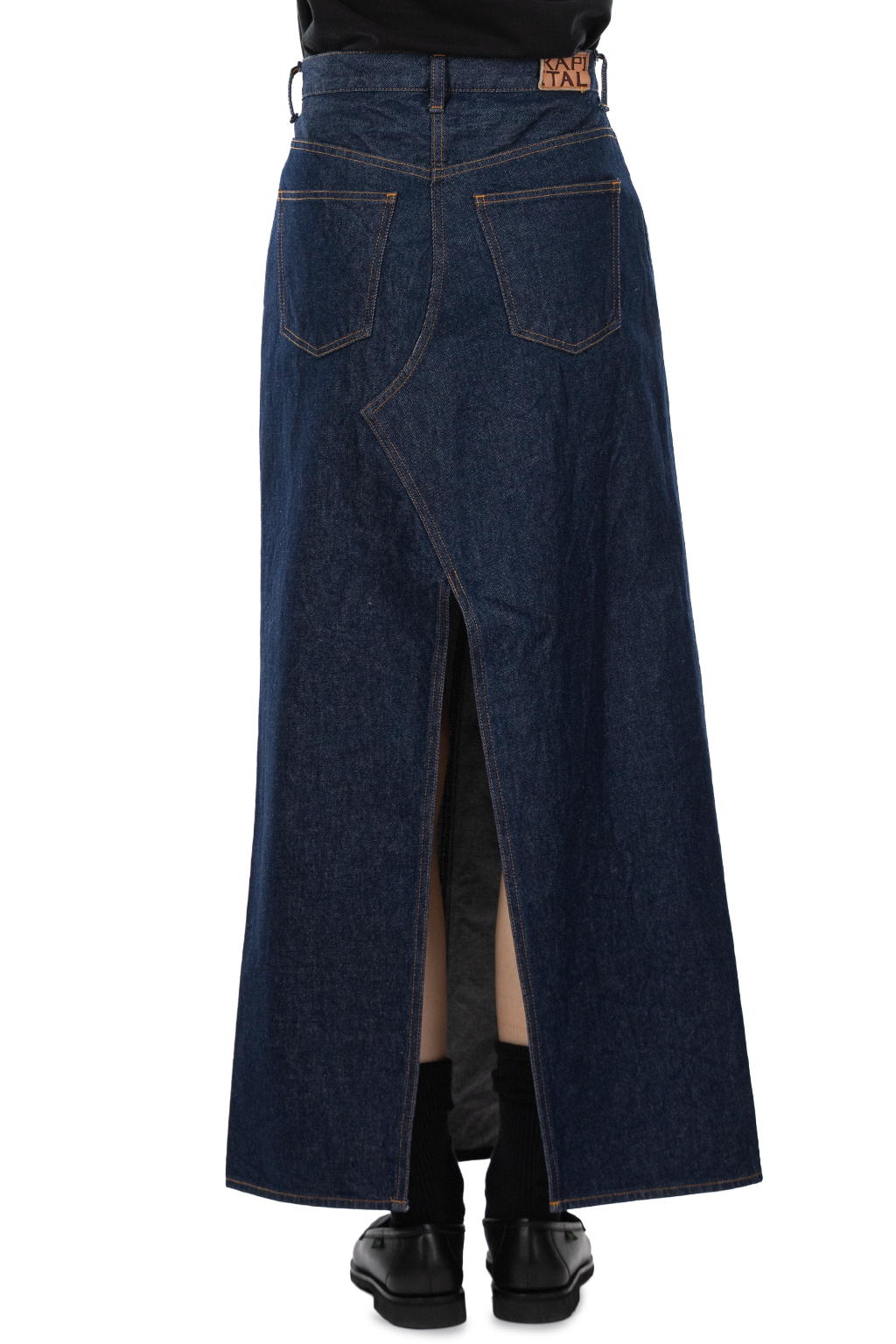 Kapital - 13oz Denim Pencil Skirt - Indigo