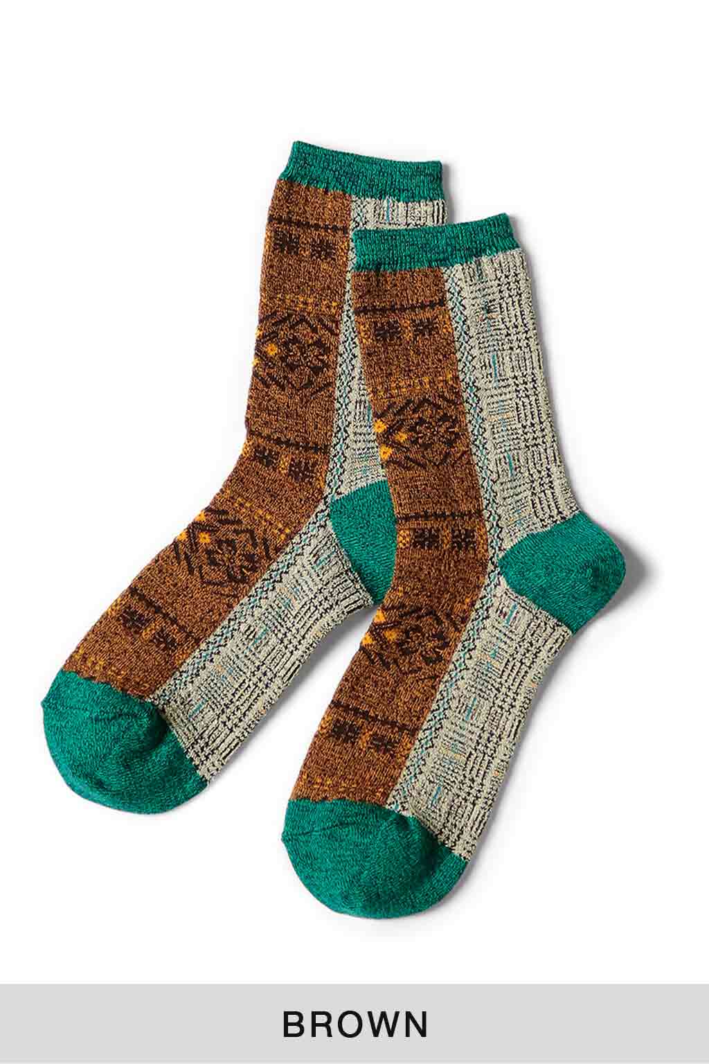 Kapital - 144 Yarns 2-Tones Fairisle Socks - 3 Color Choices