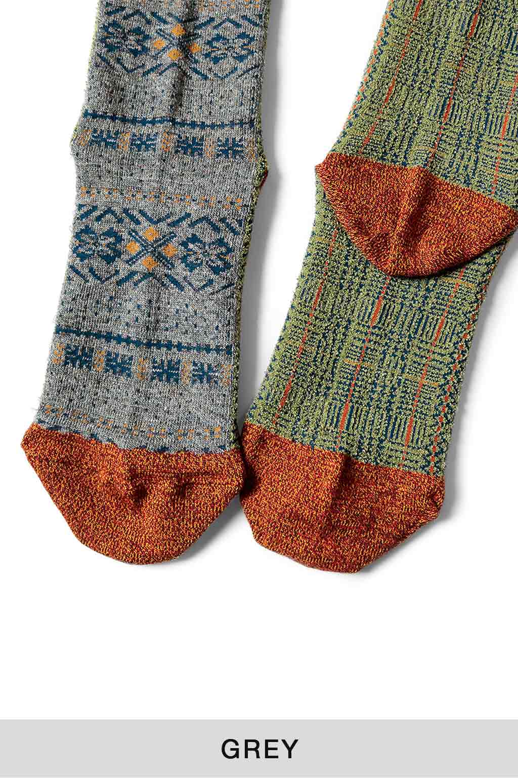 Kapital - 144 Yarns 2-Tones Fairisle Socks - 3 Color Choices