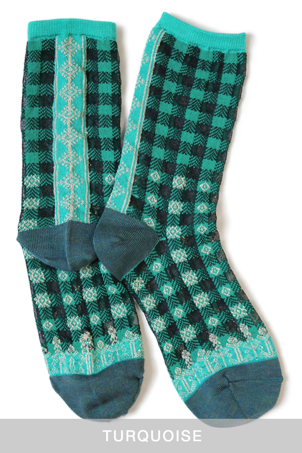 Kapital 200 Magnolia Pattern See-Through Socks women main image 1