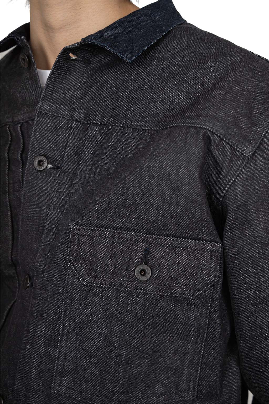 Kapital - 14oz BLK Denim 1st JKT - Black