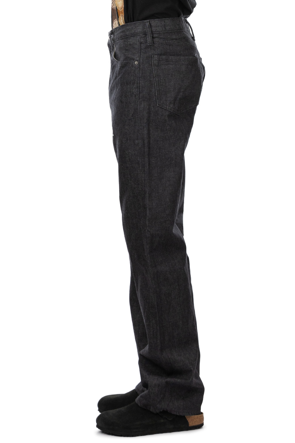 Kapital - 14oz BLK Denim 5P MONKEY TH (ZIP Ver.) - Black