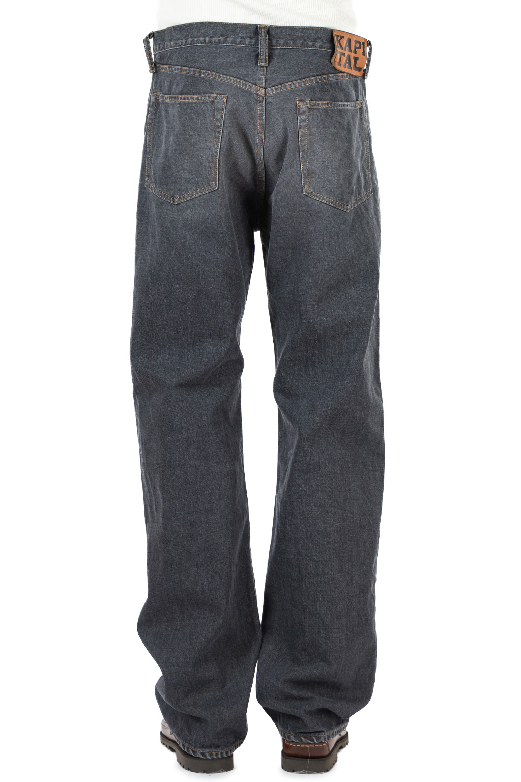 Kapital - 14oz BLKxBLK Denim 5P MONKEY TH (ZIP ver.) - PRO