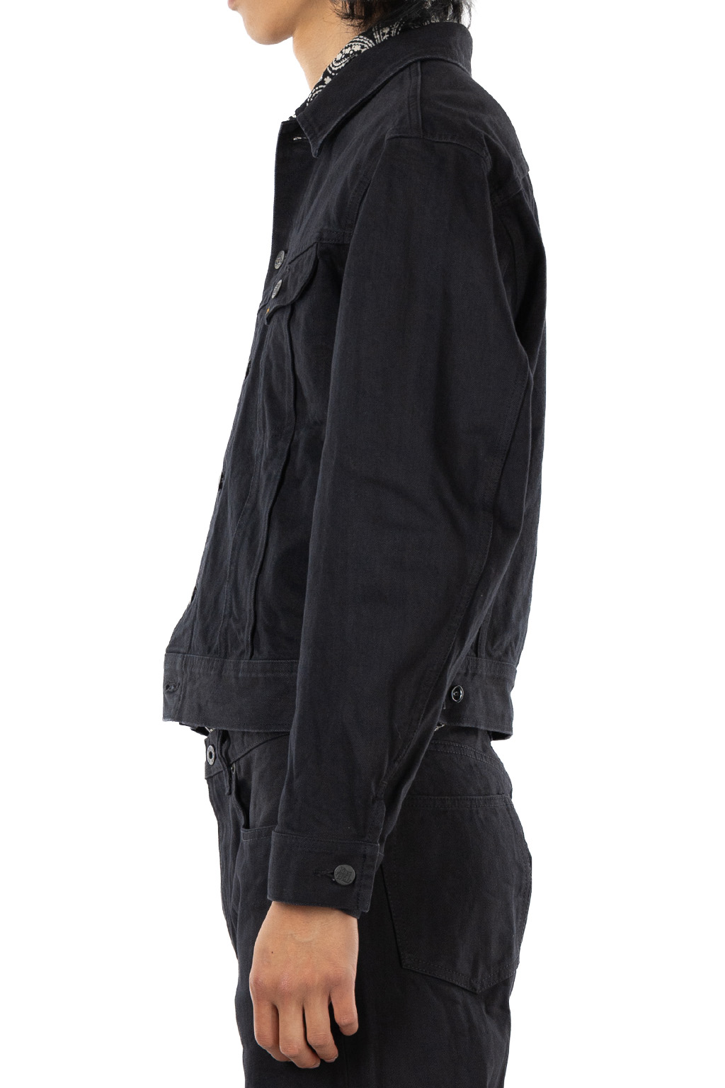 Kapital - 14oz BLKxBLK Denim Westerner (Regular)