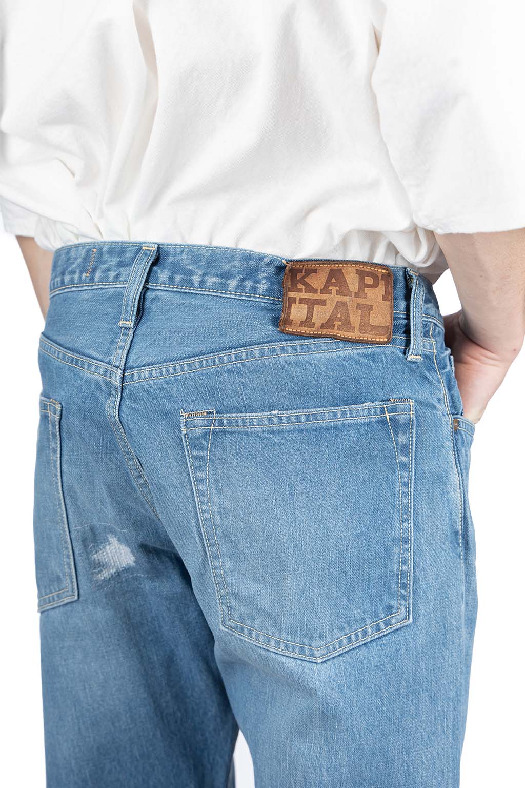 Kapital - 14oz Denim 5P MONKEY CISCO - 1.2 Year Fade