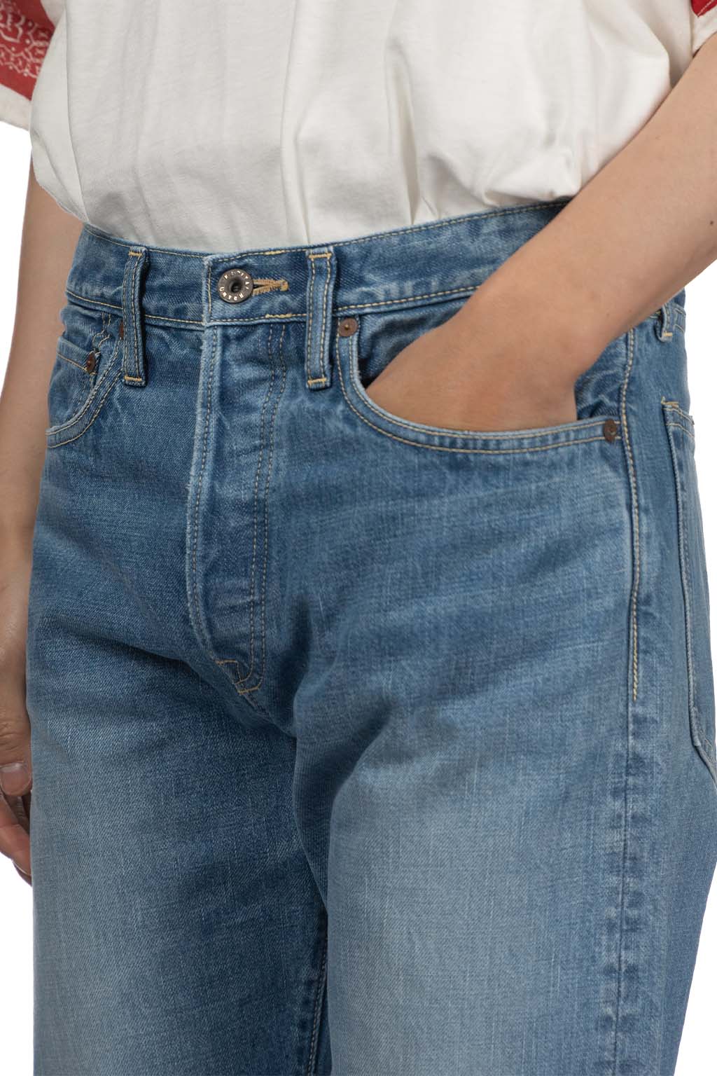 Kapital - 14oz Denim 5P MONKEY CISCO - 1.2 Year Fade