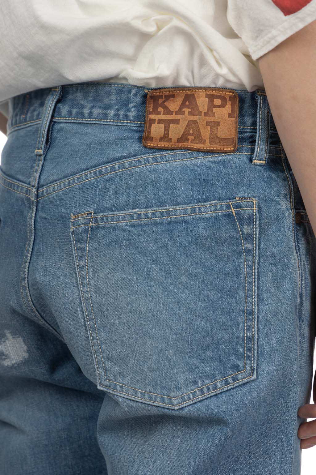 Kapital - 14oz Denim 5P MONKEY CISCO - 1.2 Year Fade