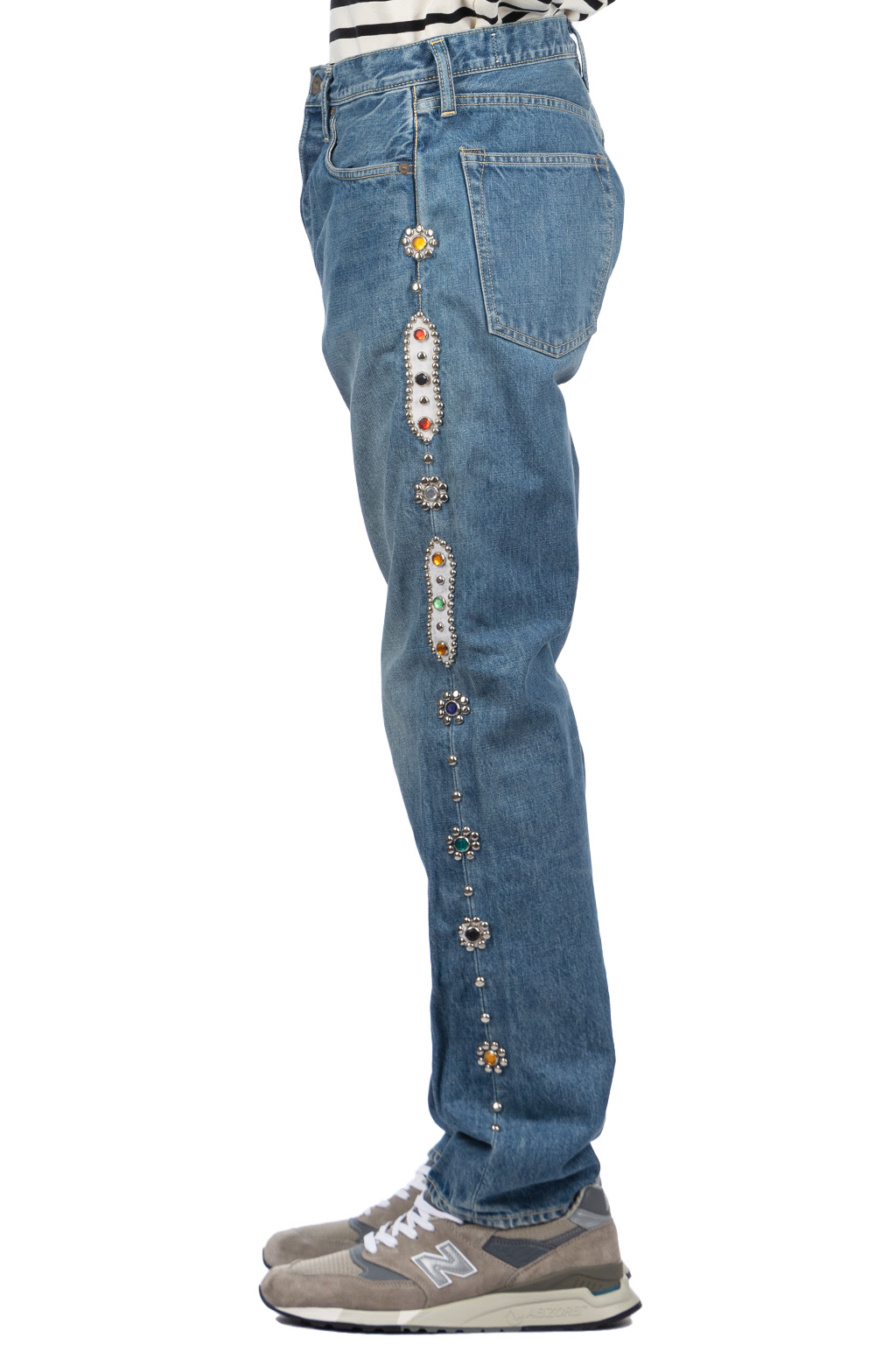 Kapital - 14oz Denim 5P MONKEY CISCO (STUDS)
