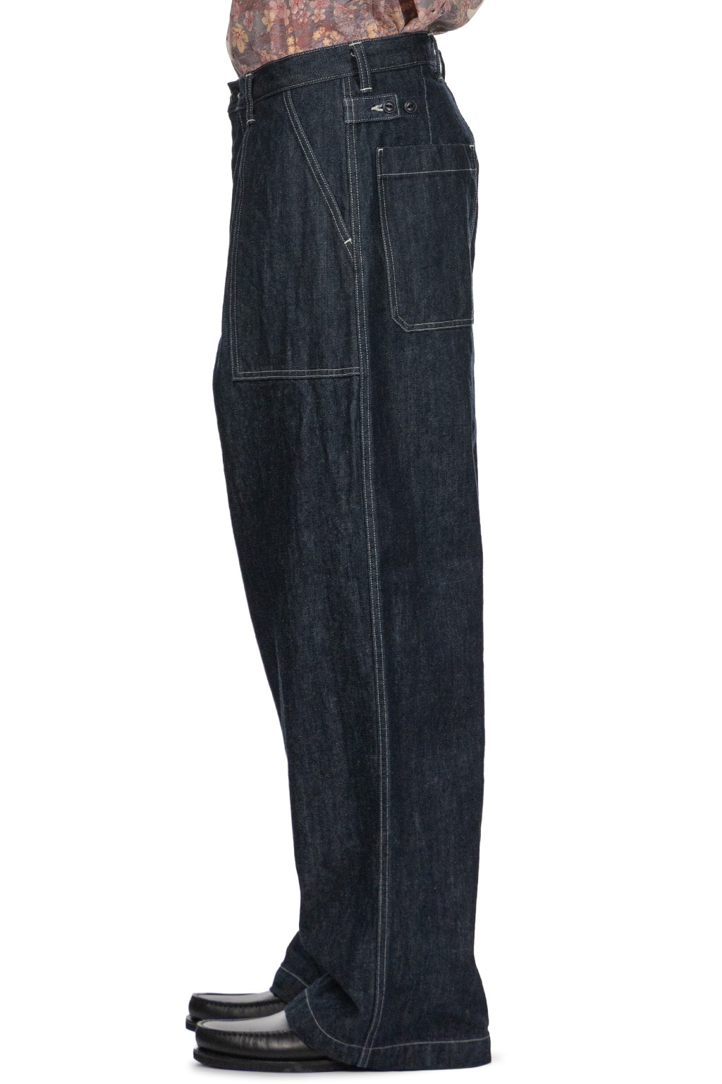 Kapital - 14oz Denim FATIGUE Baggy Pants - Indigo