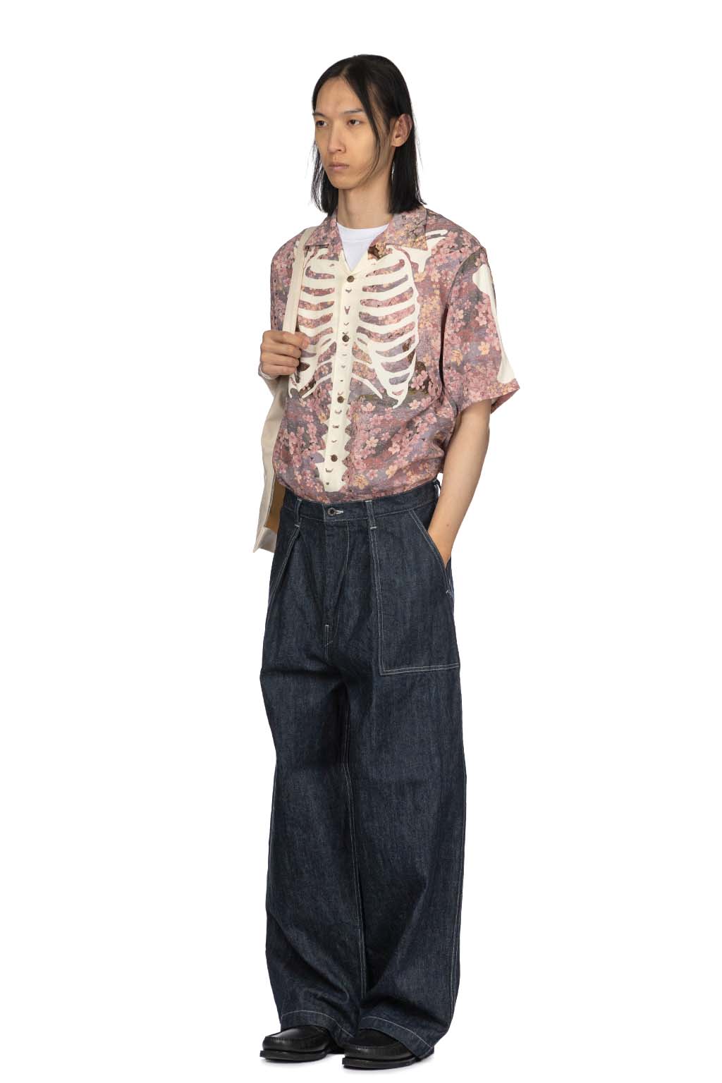 Kapital - 14oz Denim FATIGUE Baggy Pants - Indigo