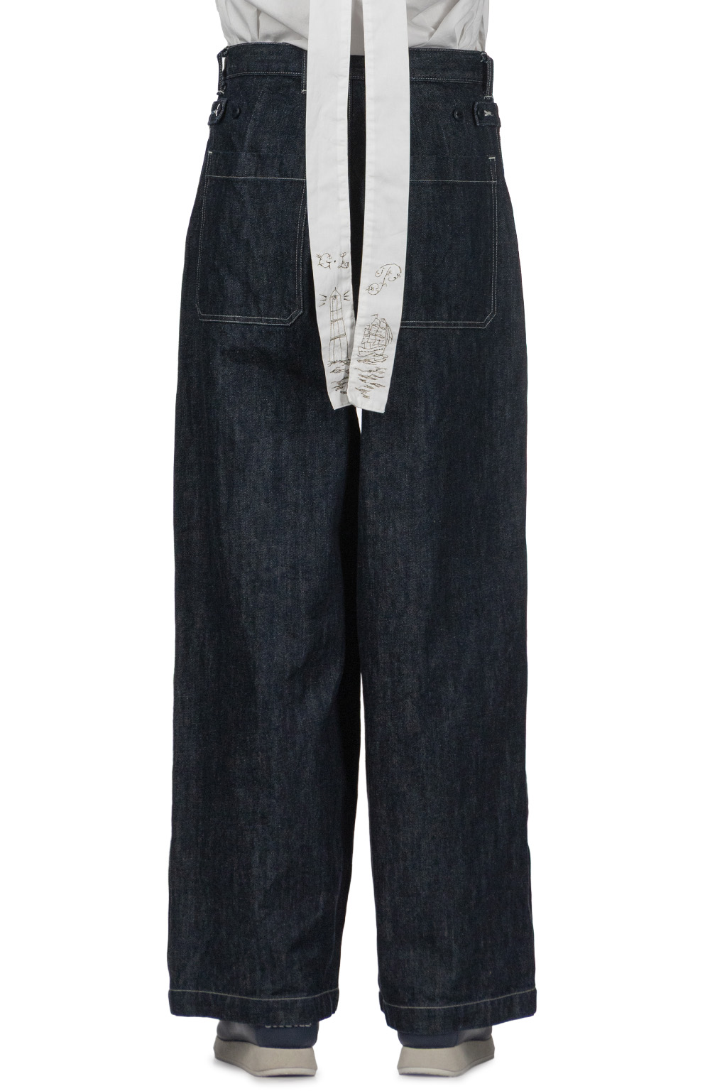 Kapital - 14oz Denim FATIGUE Baggy Pants - Indigo