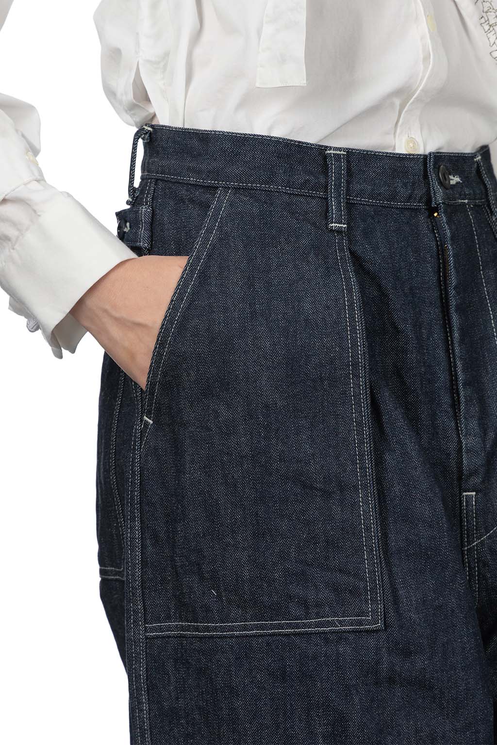 Kapital - 14oz Denim FATIGUE Baggy Pants - Indigo