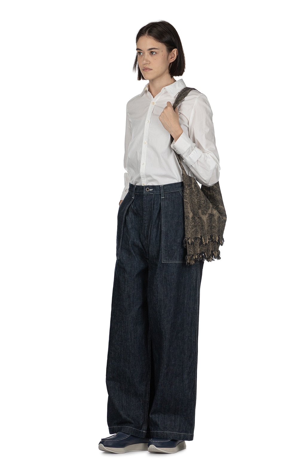 Kapital - 14oz Denim FATIGUE Baggy Pants - Indigo