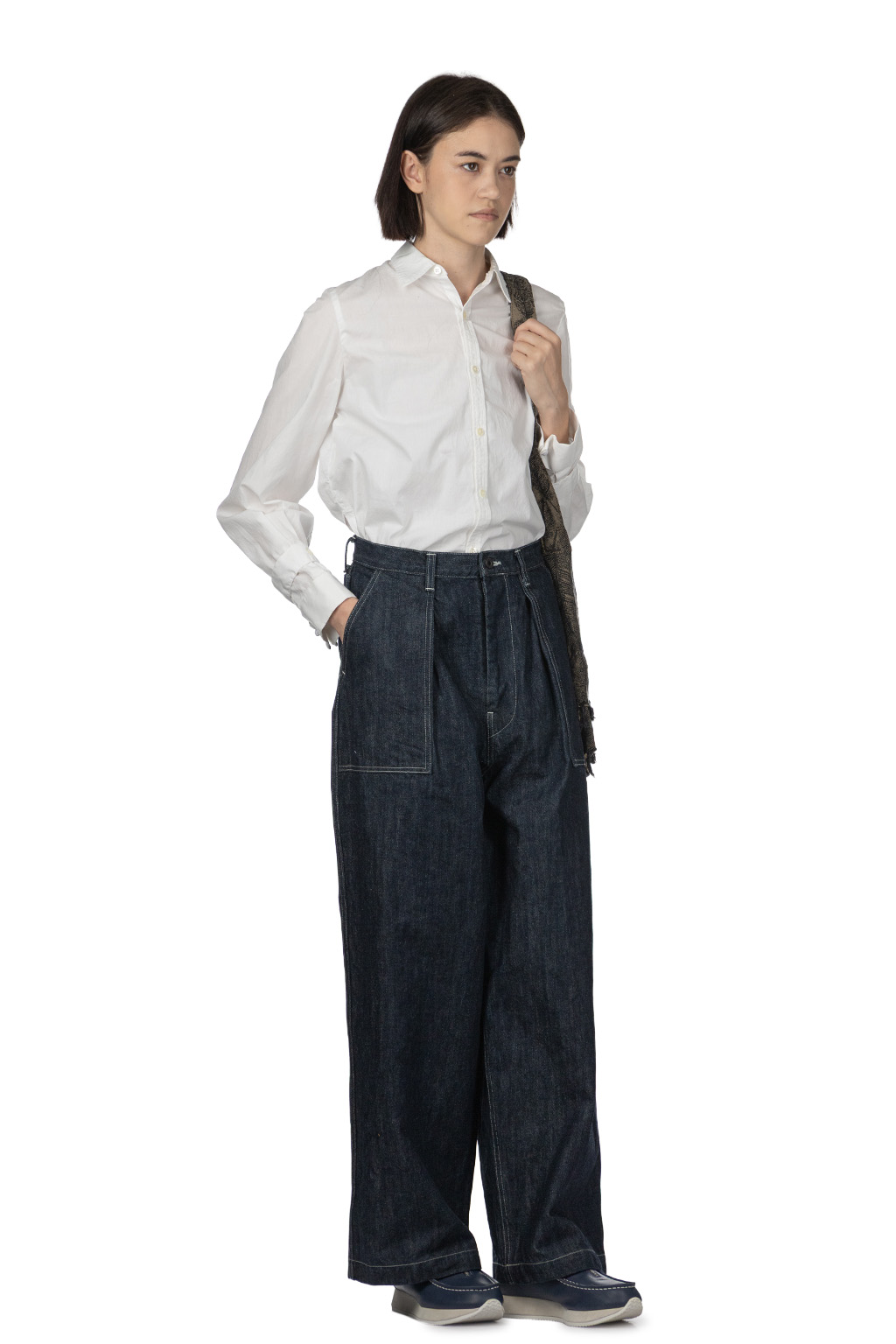 Kapital - 14oz Denim FATIGUE Baggy Pants - Indigo