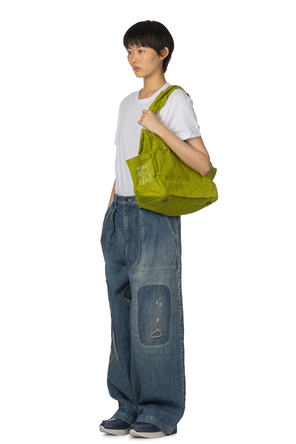 Kapital - 14oz Denim FATIGUE Baggy Pants -RUSHFIELD Remake   