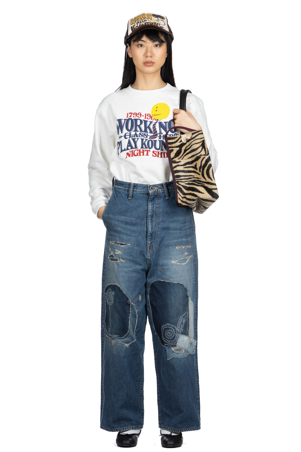 Kapital - 14oz Denim PORT Baggy Pants (HIPPIE-Champetre Remake)
