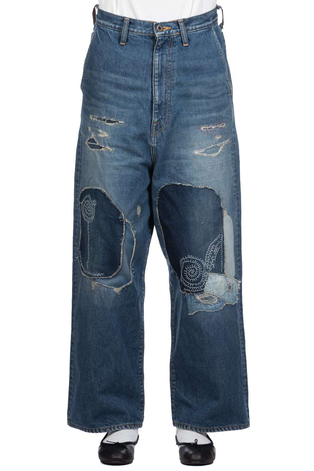 Kapital - 14oz Denim PORT Baggy Pants (HIPPIE-Champetre Remake)