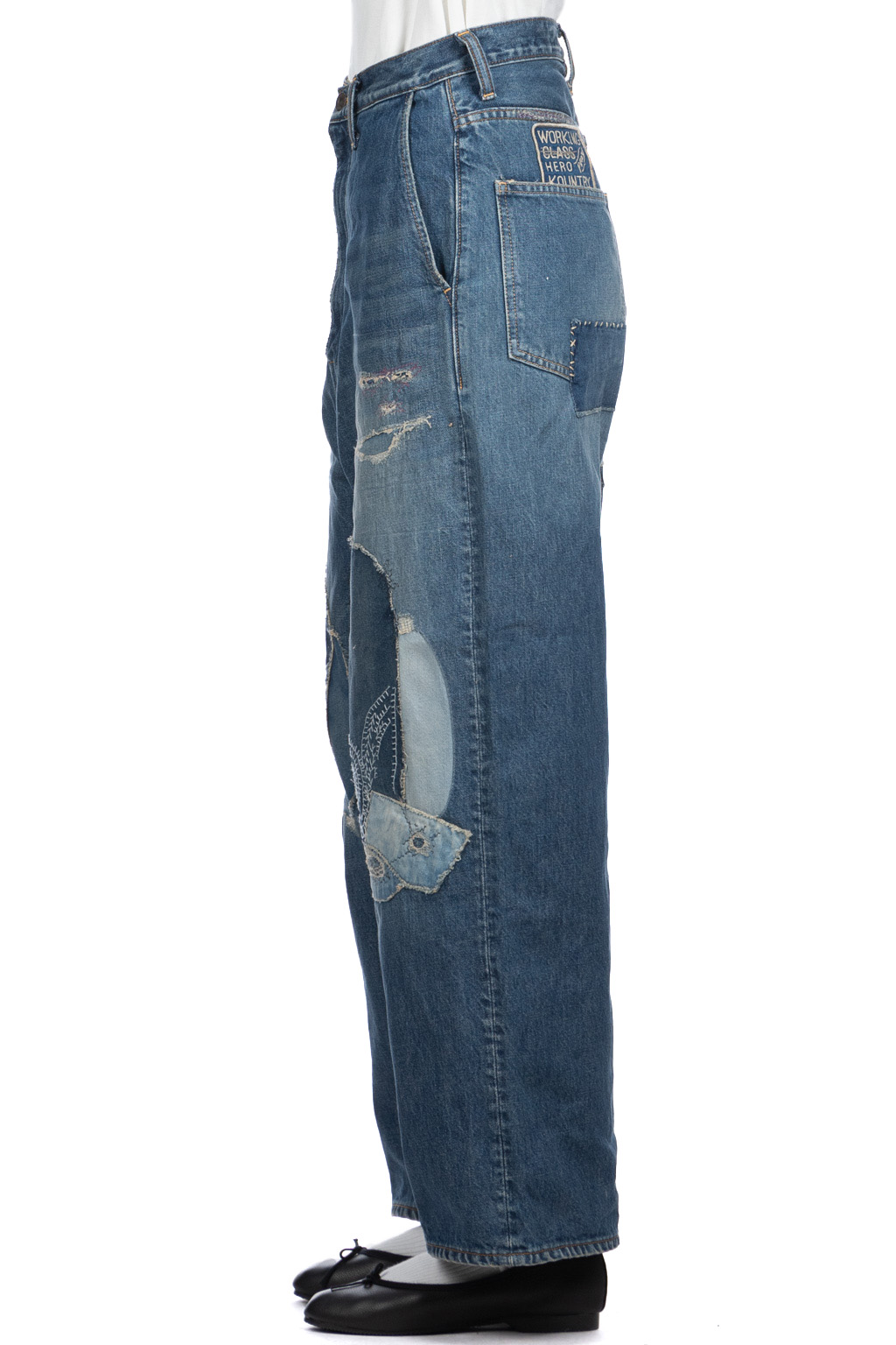 Kapital - 14oz Denim PORT Baggy Pants (HIPPIE-Champetre Remake)