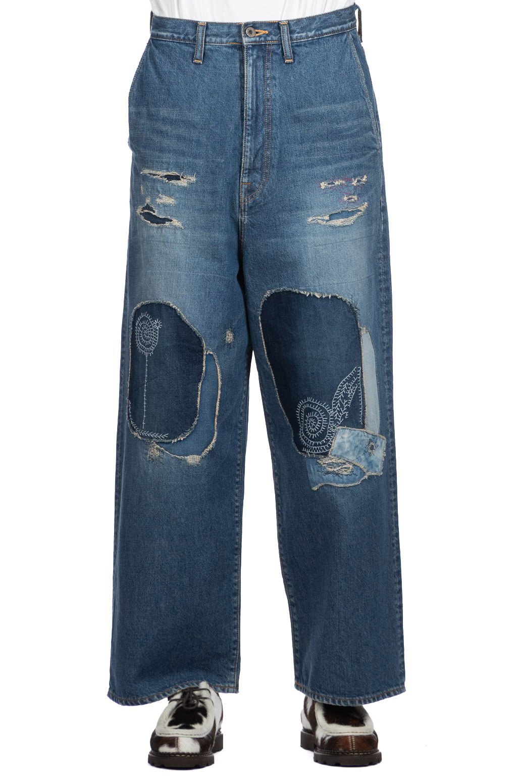 Kapital - 14oz Denim PORT Baggy Pants (HIPPIE-Champetre Remake)