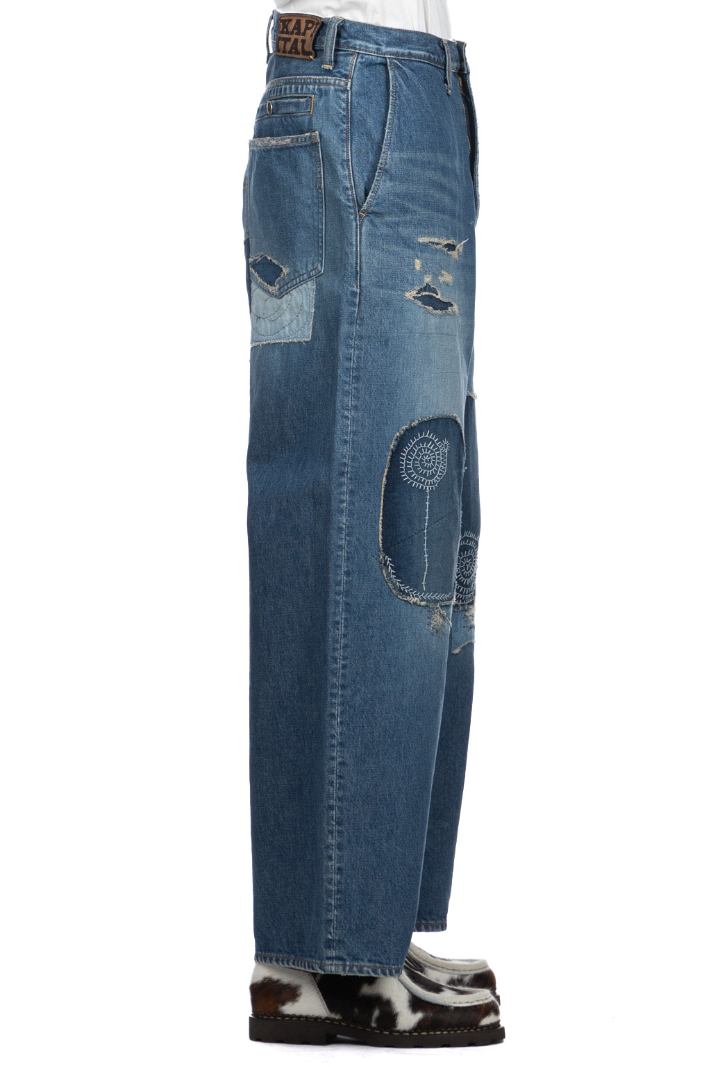 Kapital - 14oz Denim PORT Baggy Pants (HIPPIE-Champetre Remake)